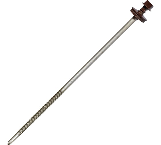 Саморез для сэндвич-панелей HARDWEX ТМ HWX16-P20-6.3/5.5x205 мм, св.№6, RUSPERT, RAL 8017, 50 шт. 5190024091360