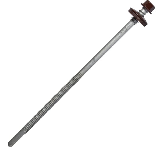 Саморез для сэндвич-панелей HARDWEX ТМ HWX16-P20-6.3/5.5x160 мм, св.№6, RUSPERT, RAL 8017, 50 шт. 5190002408661 1