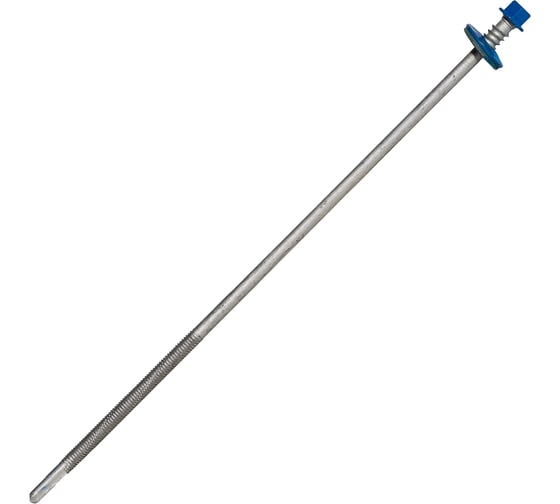 Саморез для сэндвич-панелей HARDWEX ТМ HWX16-P20-6.3/5.5x240 мм, св.№6, RUSPERT, RAL 5005, 50 шт. 5190024091544