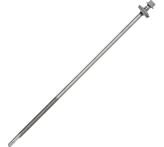 Саморез для сэндвич-панелей HARDWEX ТМ HWX16-P20-6.3/5.5x240 мм, св.№6, RUSPERT, RAL 7004, 50 шт. 5190024091605