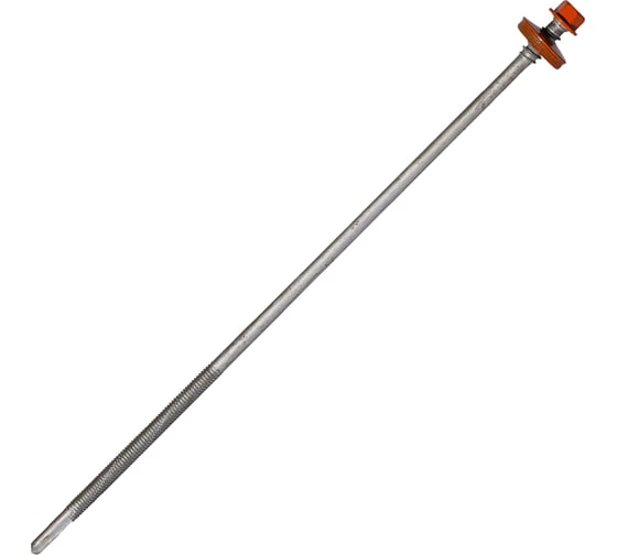 Саморез для сэндвич-панелей HARDWEX ТМ HWX16-P20-6.3/5.5x240 мм, св.№6, RUSPERT, RAL 2004, 50 шт. 5190024091476