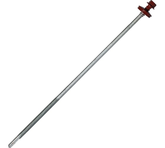 Саморез для сэндвич-панелей HARDWEX ТМ HWX16-P20-6.3/5.5x240 мм, св.№6, RUSPERT, RAL 3009, 50 шт. 5190024091506