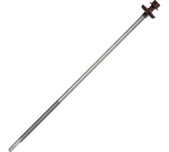 Саморез для сэндвич-панелей HARDWEX ТМ HWX16-P20-6.3/5.5x240 мм, св.№6, RUSPERT, RAL 8017, 50 шт. 5190024091650