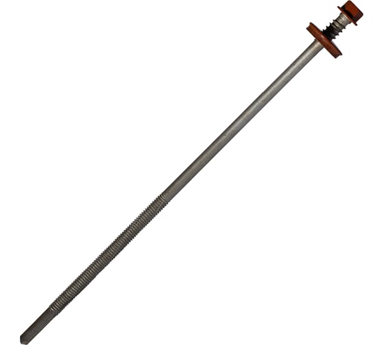 Саморез для сэндвич-панелей HARDWEX ТМ HWX16-P20-6.3/5.5x190 мм, св.№6, RUSPERT, RAL 8004, 50 шт. 5190002408944