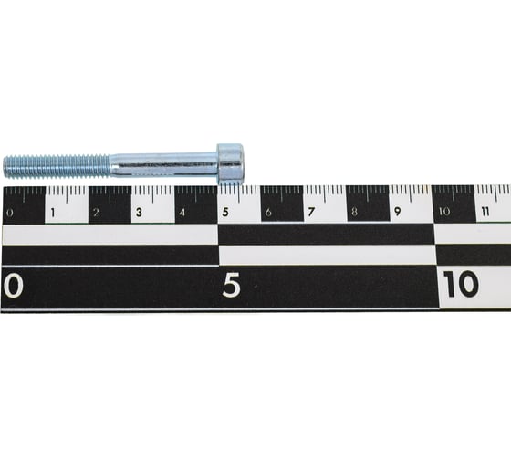 Винт с внутренним шестигранником МЕТАЛЛСЕРВИС М6x50, DIN 912, цинк, 30 шт. 1239716