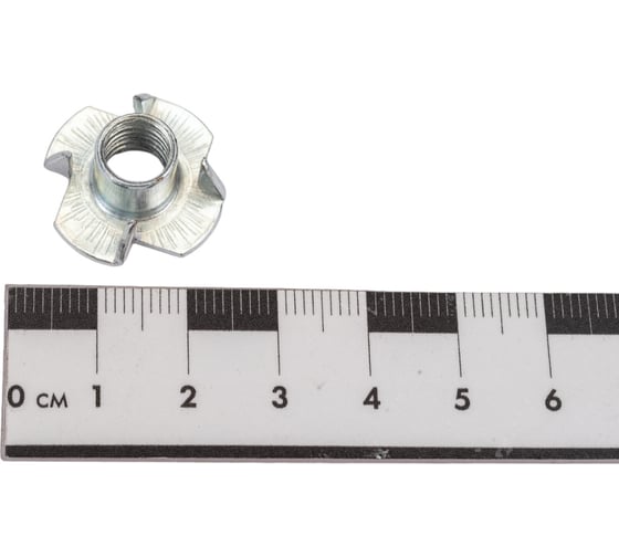 Мебельная врезная гайка МЕТАЛЛСЕРВИС М8x11 DIN 1624, цинк, 50 шт. 1239721