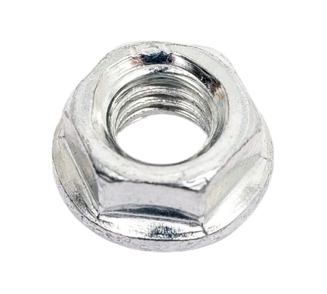 Гайка с фланцем МЕТАЛЛСЕРВИС М6, DIN 6923, цинк, 40 шт. 1241158