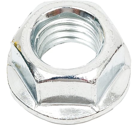 Гайка с фланцем МЕТАЛЛСЕРВИС М10, DIN 6923, цинк, 100 шт. 1241183