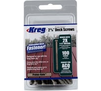 Шурупы KREG 2-5/8" Protec-Kote для DECK JIG, 100 шт. SDK-C262W-100-INT
