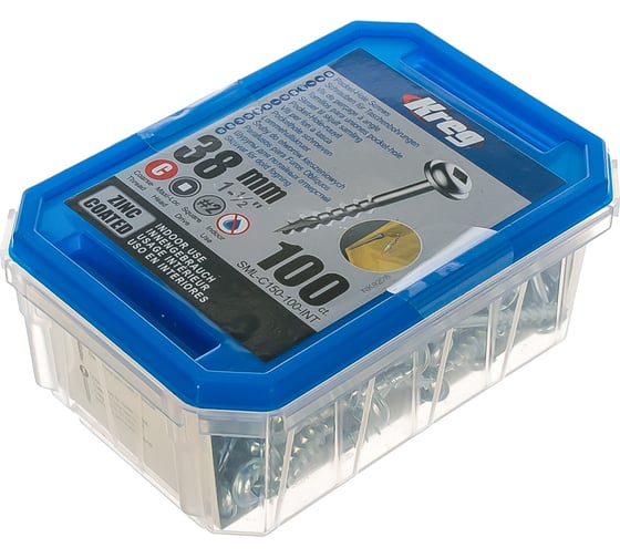 Шурупы KREG с крупным шагом, 1-1/2", 100 шт. SML-C150-100-INT