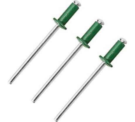 Заклепки Спец 3,2x8 RAL 6005 (темно-зеленый), 50 шт., блистер 3949