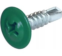 Саморез с прессшайбой STARFIX 4.2x16 мм, цинк, со сверлом, RAL 6002, 14000 шт. SM-40883-14000