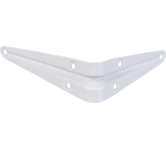 Уголок-кронштейн STAYER MASTER 125х100 мм, белый 37401-1