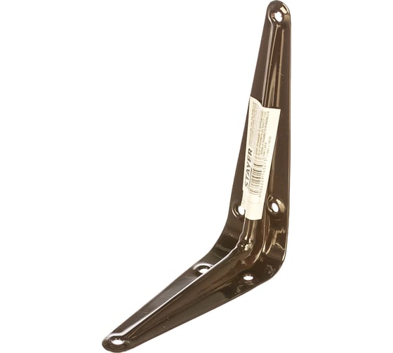 Уголок-кронштейн STAYER MASTER 125х100 мм, коричневый 37401-3