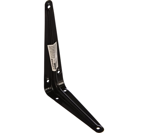 Уголок-кронштейн STAYER MASTER 150х125 мм, черный 37402-4
