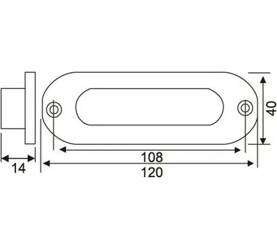 Ручка для раздвижных дверей MORELLI MHS120 BL, цвет - черный 9013477