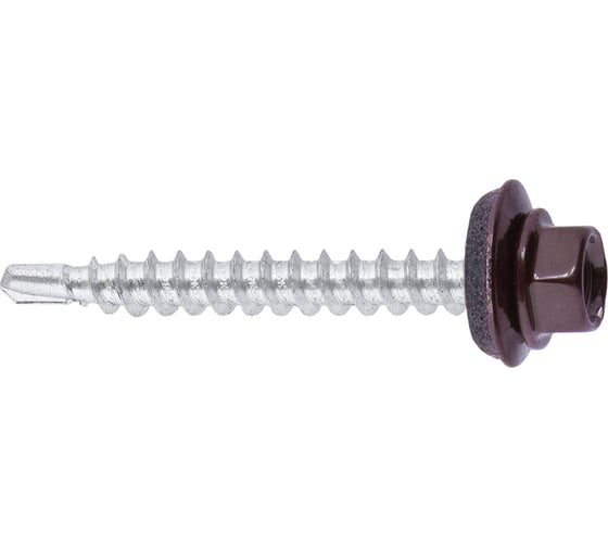 Кровельный саморез Госкреп 5,5x76 RAL 8017 коричневый, 5 кг 14-0020940