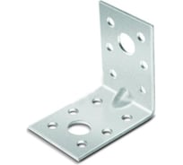 Крепежный усиленный уголок Билар 50х50х35 коричневый KUU-50 R8017 штр