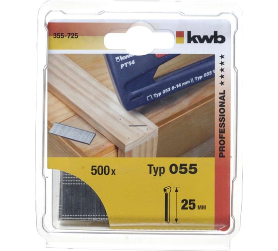 Гвоздь TYPE 055 25 мм 500 шт KWB 355-725 1