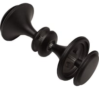 Дверная межкомнатная ручка, круглая на шпильке, черный муар Трибатрон 88175