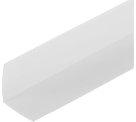 Уголок ПВХ СХТ 50х50 мм, белый, 2.7 м УгПл007