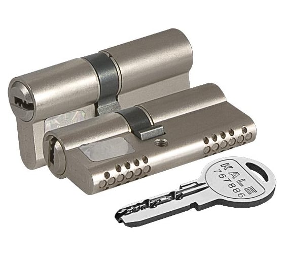 Цилиндровый механизм KALE KILIT 164 OBS SNE/100, 50x10x40 мм, никель, 5 кл. 45221