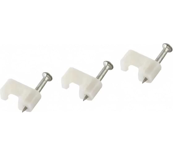 Плоская пластиковая скоба 6мм, 50шт TDM ELECTRIC SQ0513-0010