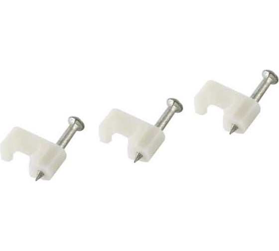 Плоская пластиковая скоба 8мм, 50шт TDM ELECTRIC SQ0513-0012