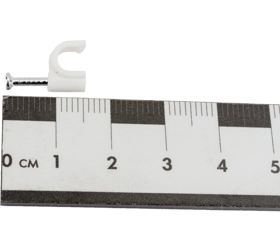 Круглая пластиковая скоба 5мм, 50шт TDM SQ0514-0012