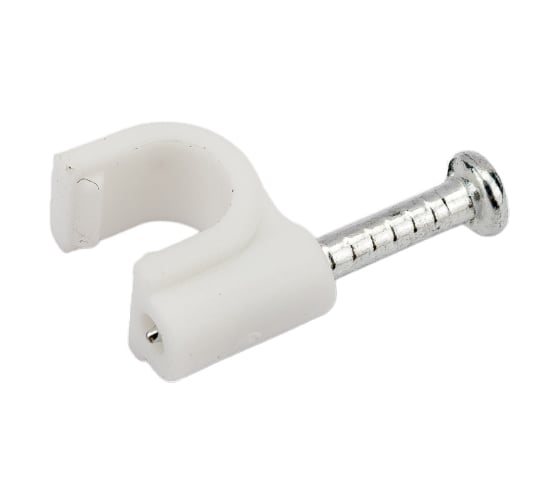Круглая пластиковая скоба 6мм, 50шт TDM SQ0514-0013
