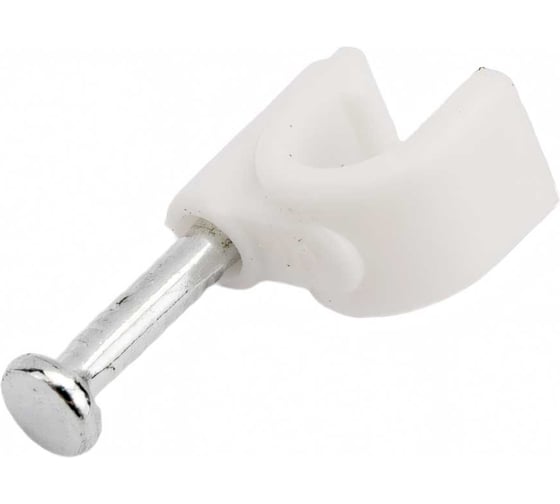 Круглая пластиковая скоба 6мм, 50шт TDM SQ0514-0013