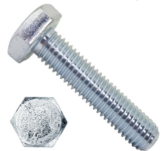 Болт Rizzel DIN 933, M10x70 цинк, 15 кг 00000323375