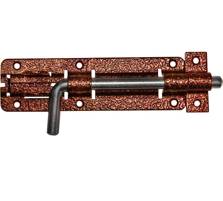 Дверной засов под навесной замок Трибатрон зд-140 медный антик 88076