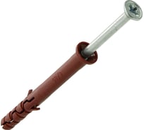 Усиленный нейлоновый дюбель-гвоздь ЕВРОПАРТНЕР multi pro uk, потайная манжета, 6x60 мм, 25 шт. B7 0004