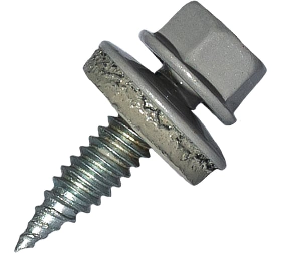 Саморез для доборных элементов HARDWEX ТМ HWX1-W-J-SP-4.8x20 мм, RAL 9006, 250 шт. 5190000001321 1
