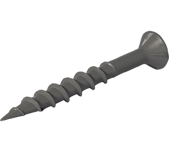 Саморез для облицовочных панелей HARDWEX ТМ HWX1-GF-SP-4.2x38 мм, Phillips №2, GREY E-COAT, 500 шт. 5190000000317