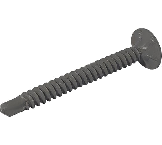 Саморез для облицовочных панелей HARDWEX ТМ HWX2-GG-P5-4.2x41 мм, Phillips №2, GREY E-COAT, 500 шт. 5190000000324
