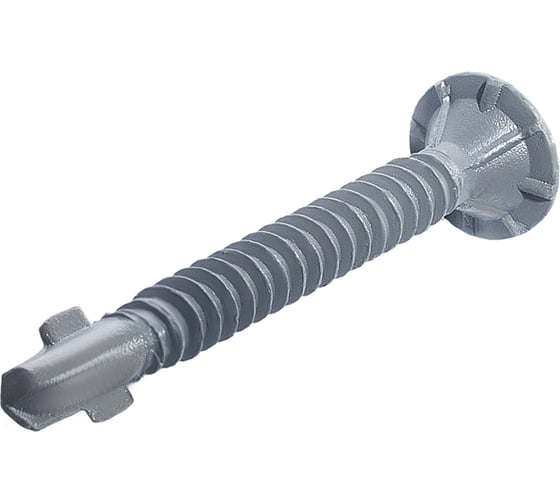 Саморез для облицовочных панелей HARDWEX ТМ HWX2-GE-P9-4.2x41 мм, Phillips №2, GREY E-COAT, 500 шт. 5190000000348
