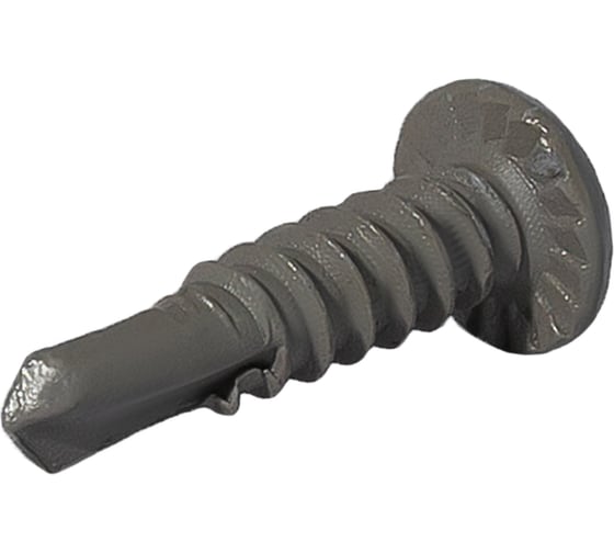 Саморез для ЛСТК HARDWEX ТМ HWX5-GB-P6-4.8x20 мм, св.№3, Phillips №2, GREY E-COAT, 1000 шт. 5190000001048