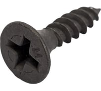 Саморез по металлу КВАДРА черный, 3.5x16, кop. 100 шт., PH2, частая резьба, для гкл 350162000100