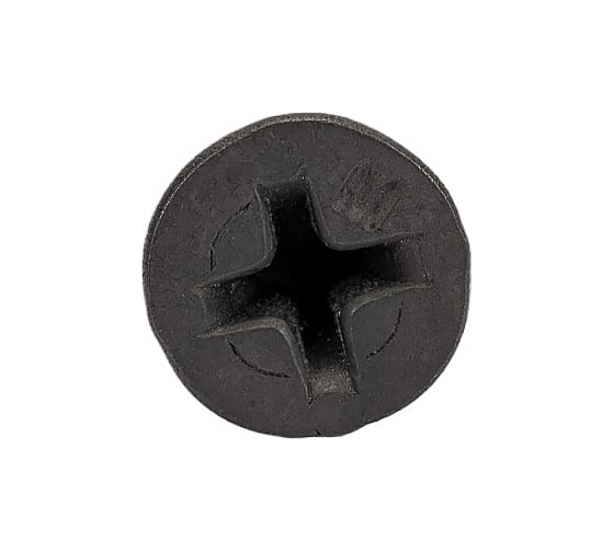 Саморез по металлу КВАДРА черный, 3.5x16, yп. 30 шт., PH2, частая резьба, для гкл 350162030812