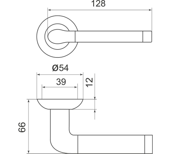 Раздельная ручка ARMADILLO (Stella LD28) SN/CP-3 матовый никель/хром TECH (кв. 8x140) R.LD54.Stella 31869