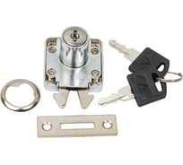 Мебельный замок ООО Комус стандарт 6202 для шкафов-купе, 2 ключа, ответная планка, крашенная сталь (13900) 1739093