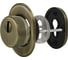 Броненакладка FUARO DEF.CRE/OV-set.9726 (DEF 9726) M6x90 врезная с чашкой AB-6 зелёная бронза 38799 1