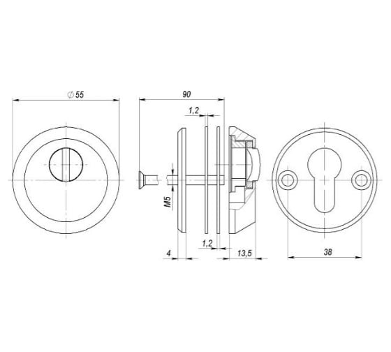Броненакладка FUARO (DEF 5513) SN-3 матовый никель DEF.SH/R-EXT.5513 26305