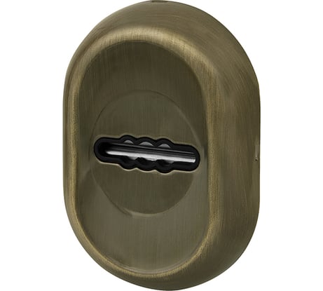 Накладка на сувальдный замок FUARO ESC.S-auto/CRE/OV.13 (ESC-13S) с автоматическими шторками AB зелёная бронза 38797