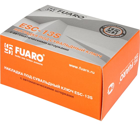 Накладка на сувальдный замок FUARO ESC.S-auto/CRE/OV.13 (ESC-13S) с автоматическими шторками CP хром 37477