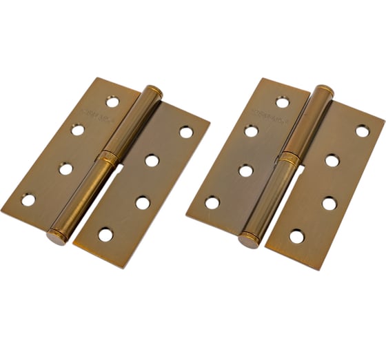 Съемная петля FUARO WAB правая (413-4 100x75x2,5) матовый бронза (2 шт) IN4430SR 29209