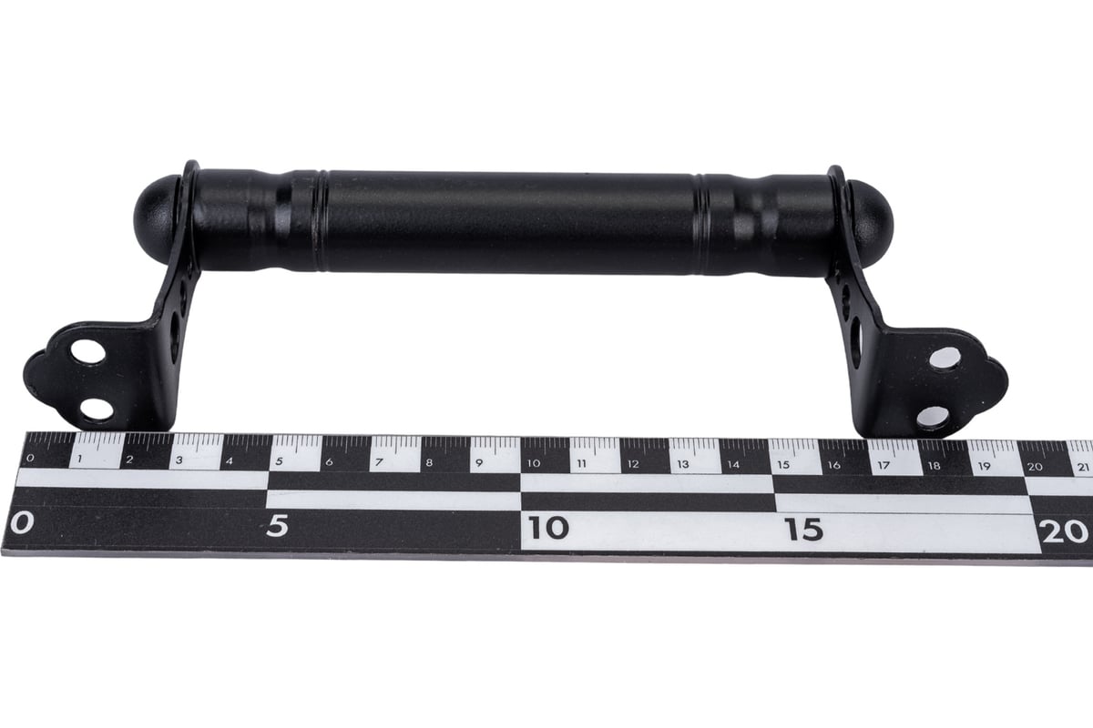 Дверная ручка скоба STARFIX 140 мм, металлическая, черная матовая SMP .