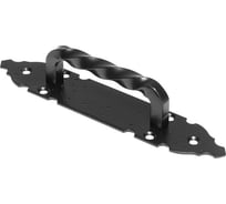 Дверная ручка скоба STARFIX 100 мм, Декор 2, черная матовая SMP1-65876-1